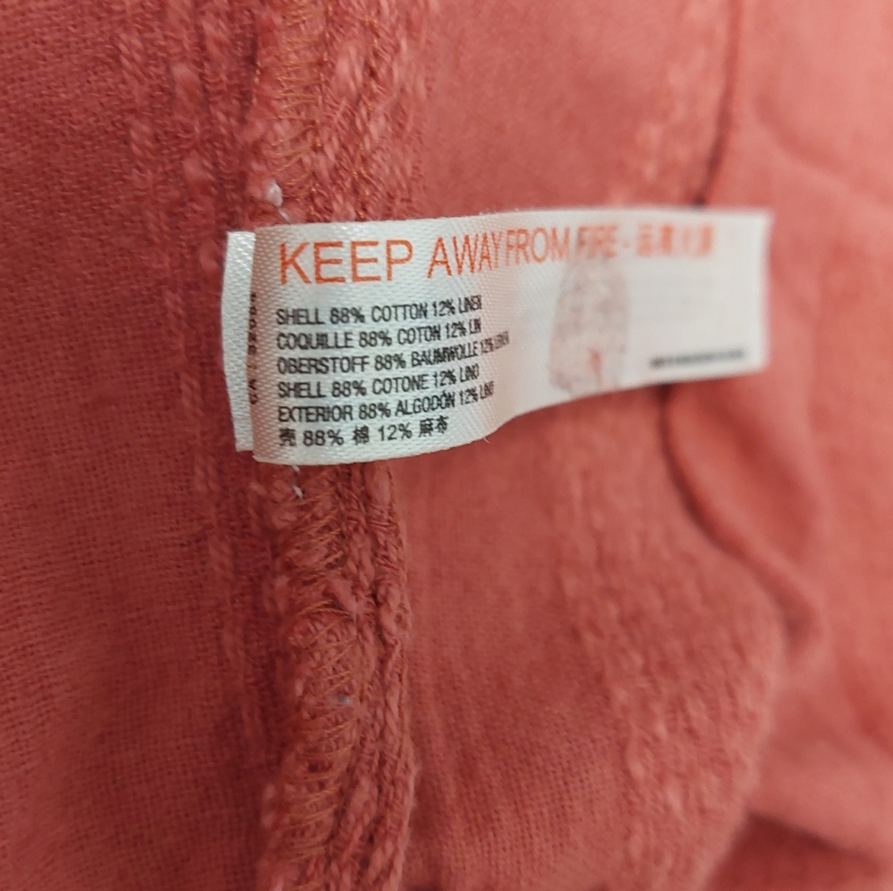 FREE PEOPLE Coral Current Obsession Oversized Jumpsuit With Pockets, Size XS - Picture 12 of 13